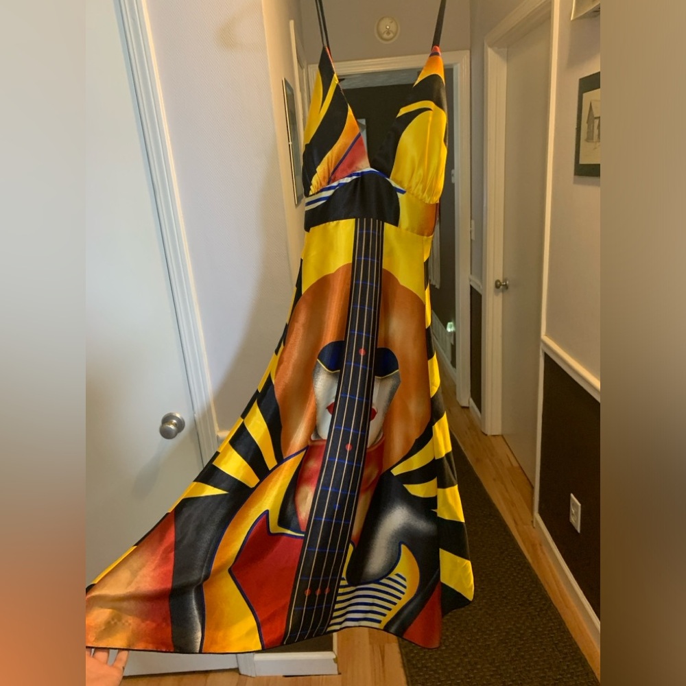Medium Multi Color Lotus Guitar Dress